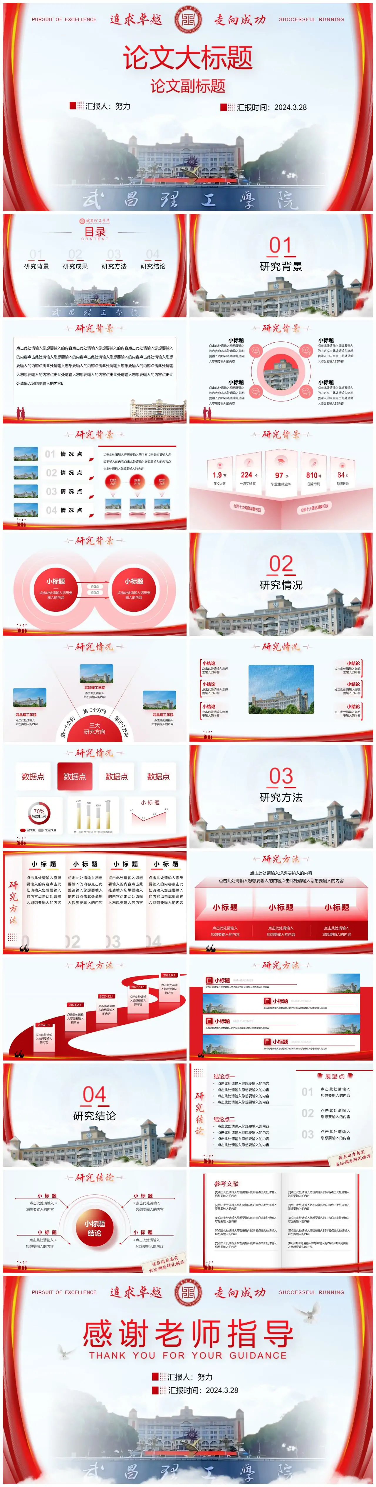 武昌理工学院优秀毕业生案例分析精选论文答辩模板
